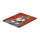 Caroline'S Treasures Red Snowflakes Holiday Christmas Schnauzer Mouse Pad/Hot Pad/Trivet (Kj1185Mp)