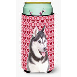Hearts Love And Valentine'S Day Alaskan Malamute Tall Boy Beverage Insulator Hugger Kj1189Tbc