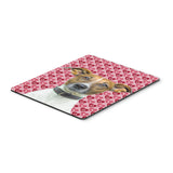 Caroline'S Treasures Hearts Love And Valentine'S Day Jack Russell Terrier Mouse Pad, Hot Pad/Trivet (Kj1190Mp)