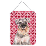 Caroline'S Treasures Kj1193Ds1216 Hearts Love And Valentine'S Day Schnauzer Wall Or Door Hanging Prints, 16 X 12