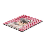 Caroline'S Treasures Hearts Love & Valentine'S Day Schnauzer Mouse Pad/Hot Pad/Trivet (Kj1193Mp)