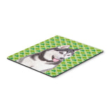 Caroline'S Treasures St. Patrick'S Day Shamrock Alaskan Malamute Mouse Pad/Hot Pad/Trivet (Kj1196Mp)