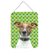 Caroline'S Treasures St. Patrick'S Day Shamrock Jack Russell Terrier Wall Or Door Hanging Prints, 16 X 12