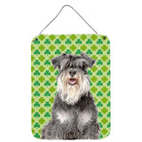 Caroline'S Treasures Kj1199Ds1216 St. Patrick'S Day Shamrock Schnauzer Wall Or Door Hanging Prints, 16 X 12