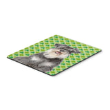 Caroline'S Treasures St. Patrick'S Day Shamrock Schnauzer Mouse Pad/Hot Pad/Trivet (Kj1199Mp)