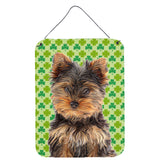 Caroline'S Treasures St. Patrick'S Day Shamrock Yorkie Puppy/Yorkshire Terrier Wall Or Door Hanging Prints, 16 X 12