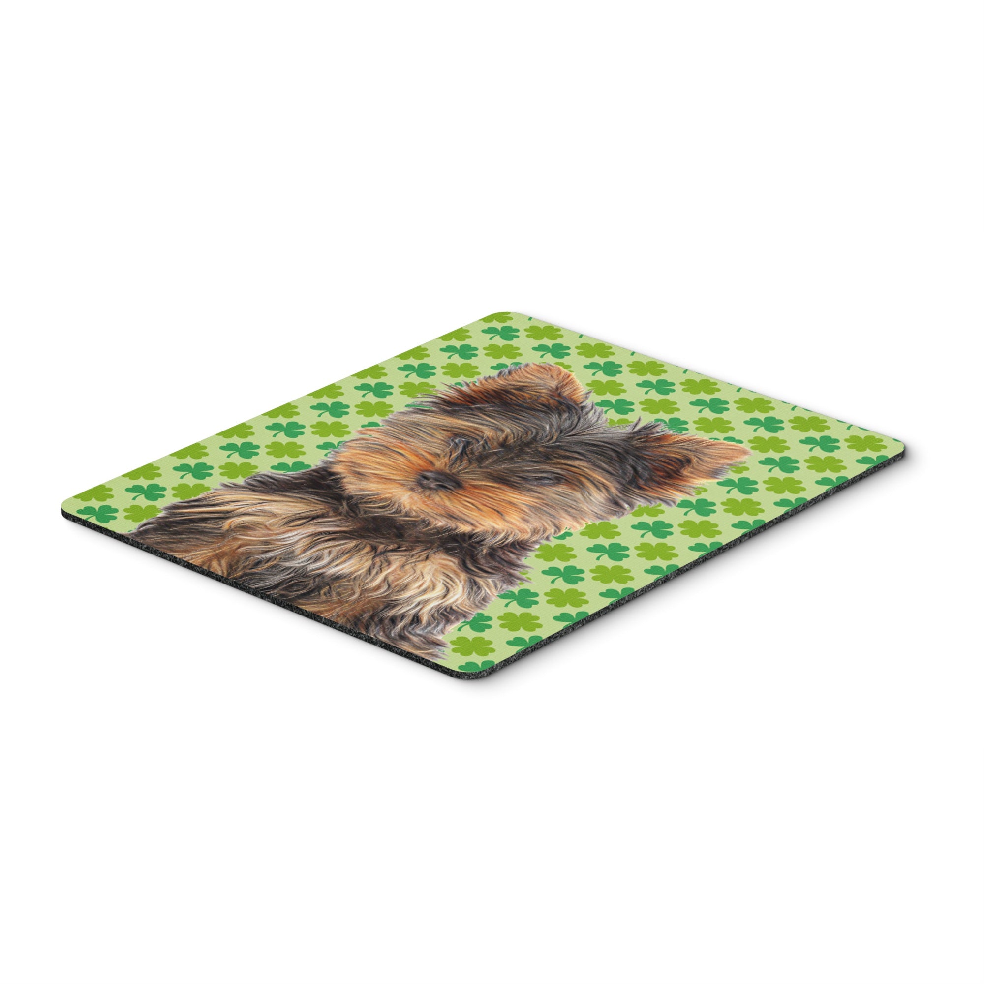 Caroline'S Treasures St. Patrick'S Day Shamrock Yorkie Puppy/Yorkshire Terrier Mouse Pad/Trivet (Kj1202Mp)