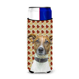 Fall Leaves Jack Russell Terrier Ultra Beverage Insulators For Slim Cans Kj1204Muk