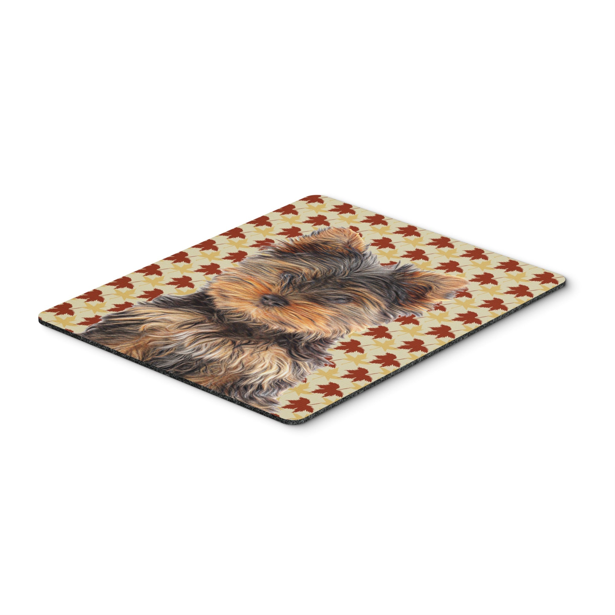 Caroline'S Treasures Fall Leaves Yorkie Puppy/Yorkshire Terrier Mouse Pad/Hot Pad/Trivet (Kj1209Mp)