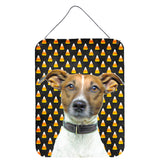Caroline'S Treasures Candy Corn Halloween Jack Russell Terrier Wall Or Door Hanging Prints, 16 X 12