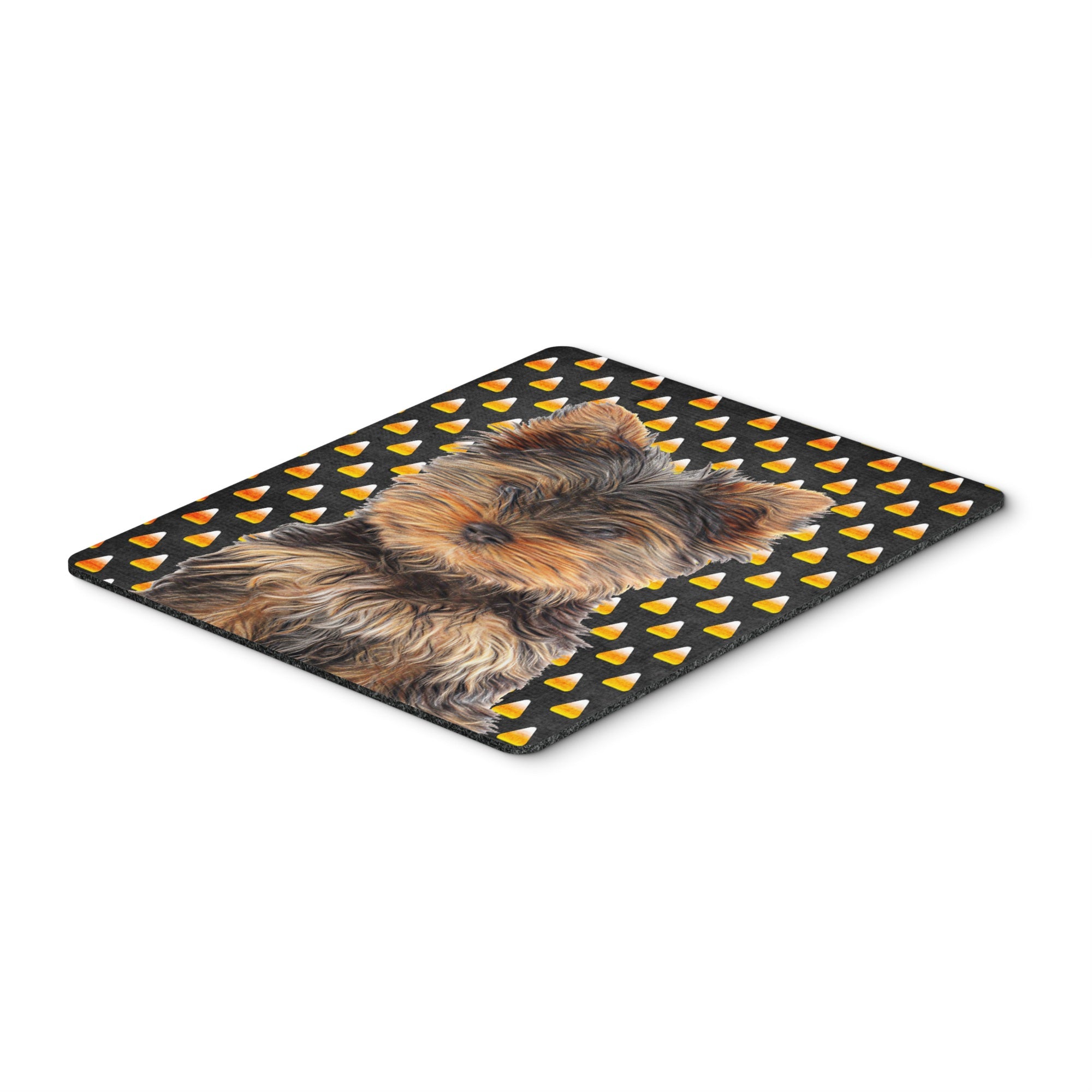 Caroline'S Treasures Candy Corn Halloween Yorkie Puppy/Yorkshire Terrier Mouse Pad, Hot Pad/Trivet (Kj1216Mp)