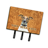 Caroline'S Treasures Kj1218Th68 Jack Russell Terrier Wipe Your Paws Leash Or Key Holder, Large, Multicolor