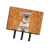 Caroline'S Treasures Kj1220Th68 Schnauzer Wipe Your Paws Leash Or Key Holder, Large, Multicolor