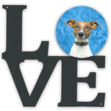 Blue Jack Russell Terrier Metal Wall Artwork Love Kj1226Buwalv