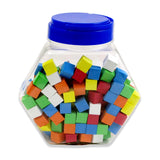 Blank Foam Dice, 16mm, Assorted Colors, Tub of 200