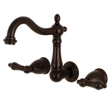 Kingston Brass Ks1255Al Wall Mount Bathroom Faucet, Oil Rubbed Bronze