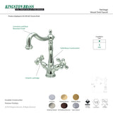 Kingston Brass Ks1496Ax Vessel Sink Faucet, Polished Nickel
