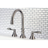 Kingston Brass Ks2348Dfl Nufrench Roman Tub Faucet, Brushed Nickel