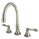 Kingston Brass Ks2348Dfl Nufrench Roman Tub Faucet, Brushed Nickel