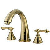 Kingston Brass Ks2362Al Naples Roman Tub Faucet, Polished Brass