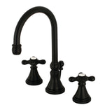 Kingston Brass Ks2980Ax 8 In. Widespread Bathroom Faucet, Matte Black