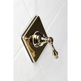 Kingston Brass Ks3042Al Single-Handle Three-Way Diverter Valve With Trim Kit, Polished Brass