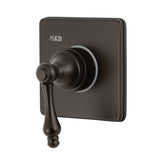 Kingston Brass Ks3045Al Single-Handle Three-Way Diverter Valve With Trim Kit, Oil Rubbed Bronze