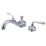 Kingston Brass KS3331ZL Silver Sage Roman Tub Faucet, Polished Chrome