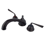 Kingston Brass KS3355ZL Silver Sage Roman Tub Faucet, Oil Rubbed Bronze