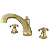 Kingston Brass Ks4322Tx Vintage Roman Tub Faucet, Polished Brass