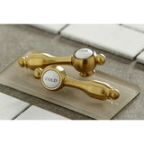 Kingston Brass Ks4467Tal Tudor 8 Widespread Bathroom Faucet, Brushed Brass
