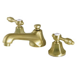 Kingston Brass Ks4467Tal Tudor 8 Widespread Bathroom Faucet, Brushed Brass