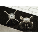 Kingston Brass Ks4468Bex Essex 8 Widespread Bathroom Faucet, Brushed Nickel