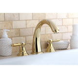 Kingston Brass Ks5362Gl Georgian Roman Tub Faucet, Polished Brass