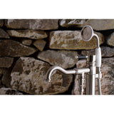 Kingston Brass Ks7138Dkl Kaiser Freestanding Tub Faucet With Hand Shower, Brushed Nickel