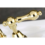 Kingston Brass Ks7972Al English Country Bathroom Bridge Faucet, Polished Brass