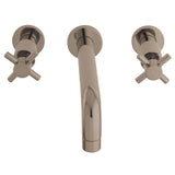 Kingston Brass Ks8128Dx Concord 2-Handle Wall Mount Bathroom Faucet, Brushed Nickel