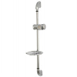 Kingston Brass KSX2521SG Shower Slide Bar with Soap Dish, Polished Chrome
