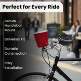 Red Bicycle Handlebar Cup Holder