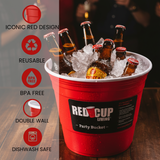 Reusable Red Party Ice Bucket