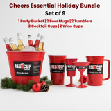 Reusable Cheers Essential Holiday Bundle – 8-Piece Set