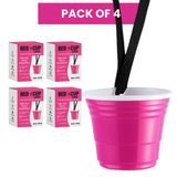 Reusable Shot Cup with Lanyard – 2oz (Pink)