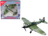 Ilyushin IL2M3 Sturmovik Aircraft Green Camouflage Double Hero of the Soviet Union Ivan Pavlov Soviet Air Force 1/72 Diecast 