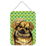 Caroline'S Treasures Tibetan Spaniel Shamrock Portrait Aluminium Metal Wall Or Door Hanging Prints, 16 X 12, Multicolo