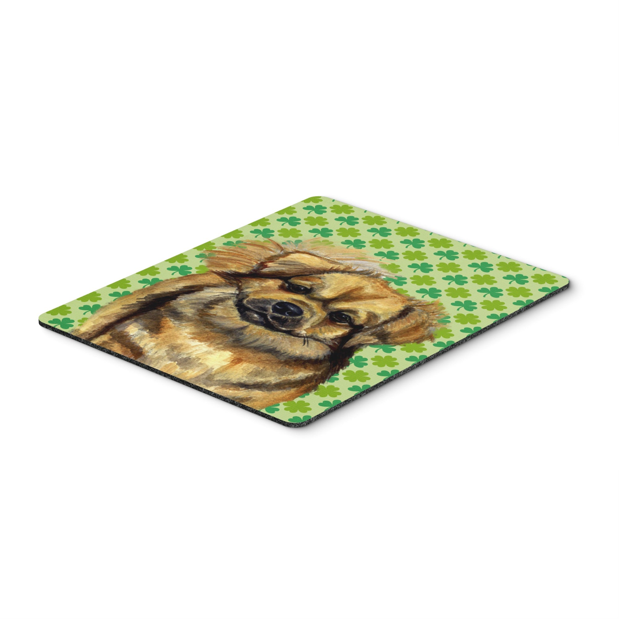 Caroline'S Treasures Mouse/Hot Pad/Trivet, Tibetan Spaniel St. Patrick'S Day Shamrock (Lh9214Mp)