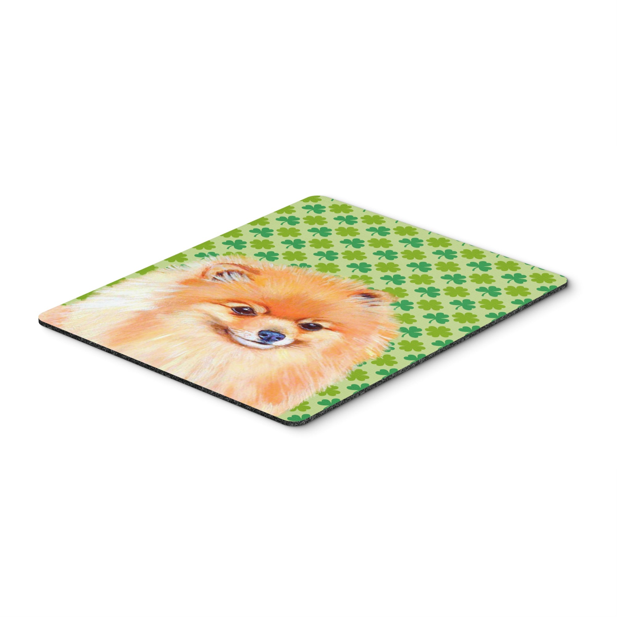 Caroline'S Treasures Mouse/Hot Pad/Trivet, Pomeranian St. Patrick'S Day Shamrock Portrait (Lh9215Mp)
