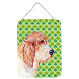 Caroline'S Treasures Petit Basset Griffon Vendeen St. Patrick'S Day Shamrock Wall Door Hanging Print, 16 X 12, Multico