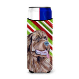 Newfoundland Candy Cane Holiday Christmas Ultra Beverage Insulators For Slim Cans Lh9219Muk