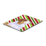 Caroline'S Treasures Australian Shepherd Candy Cane Holiday Christmas Mouse Pad/Hot Pad/Trivet (Lh9228Mp)