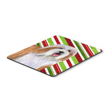 Caroline'S Treasures Bearded Collie Candy Cane Holiday Christmas Mouse Pad/Hot Pad/Trivet (Lh9240Mp)